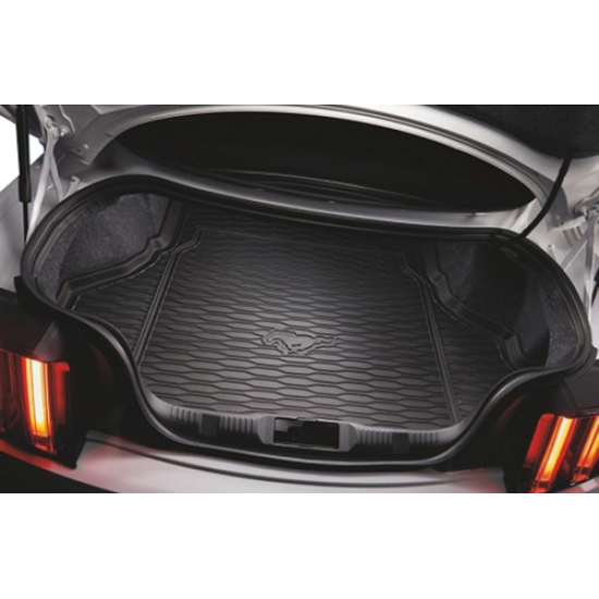 Ford Rubber Trunk Mat with Running horse logo  2015-2023 Mustang